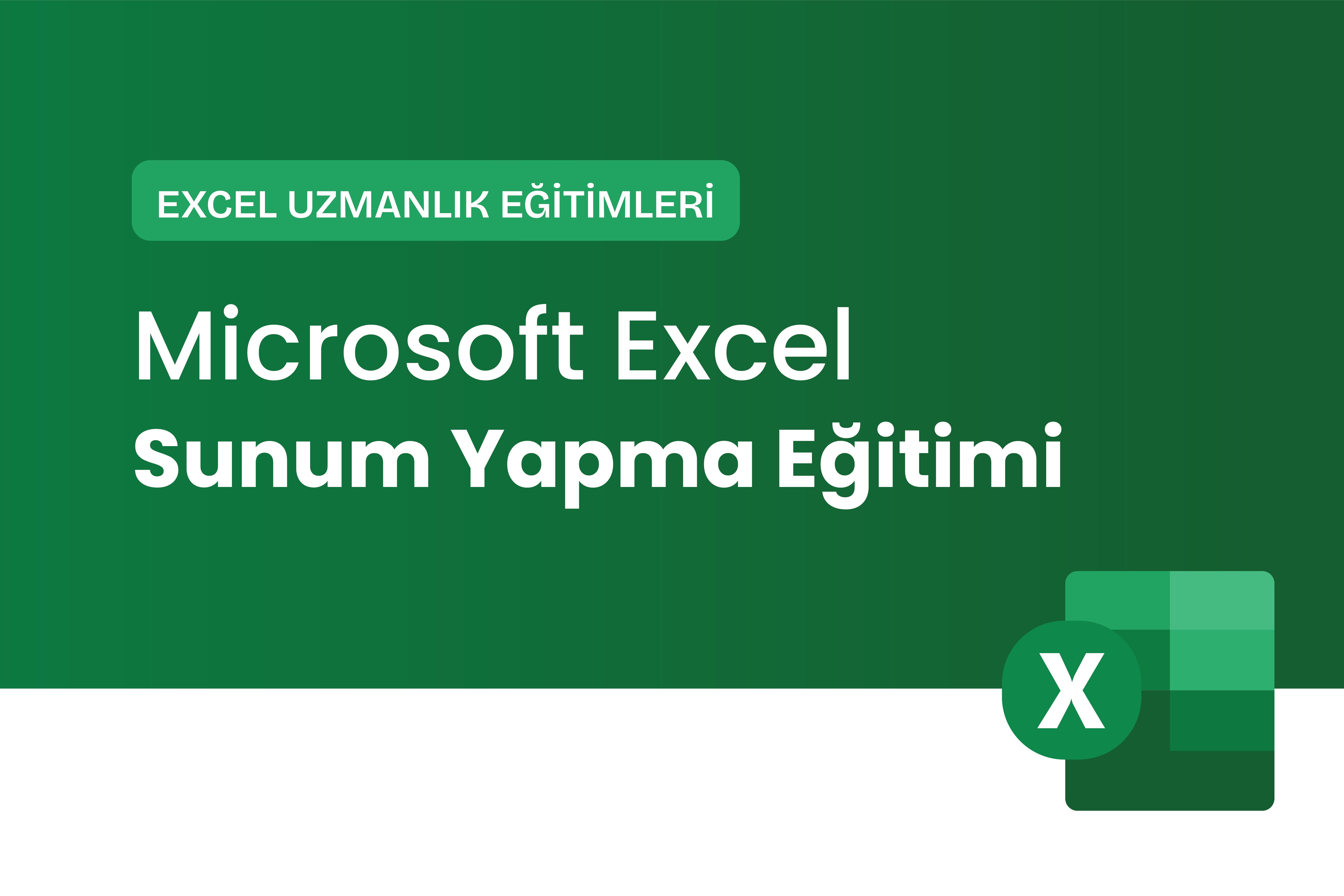 Excel ile Sunum Yapma Eğitimi